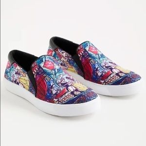 BEAUTY & THE BEAST CANVAS SLIP-ON SNEAKER